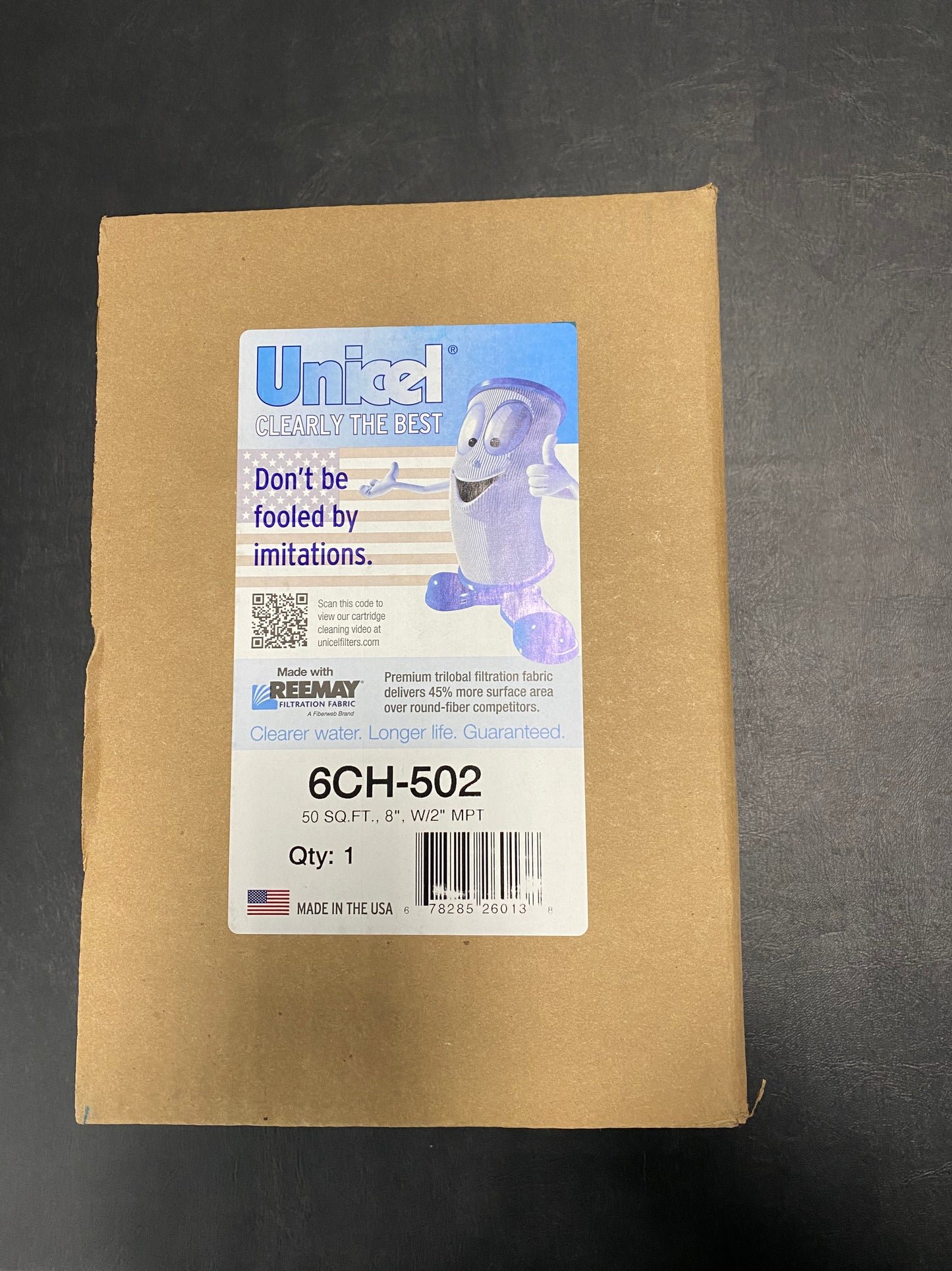 6CH-502 50SQFT 8inX2in MPT FILTER CATRIDGE