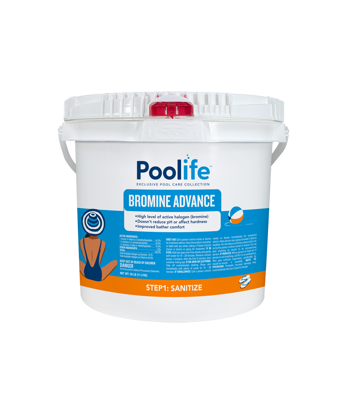 POOLIFE BROMINE 1" TABLETS 25LBS