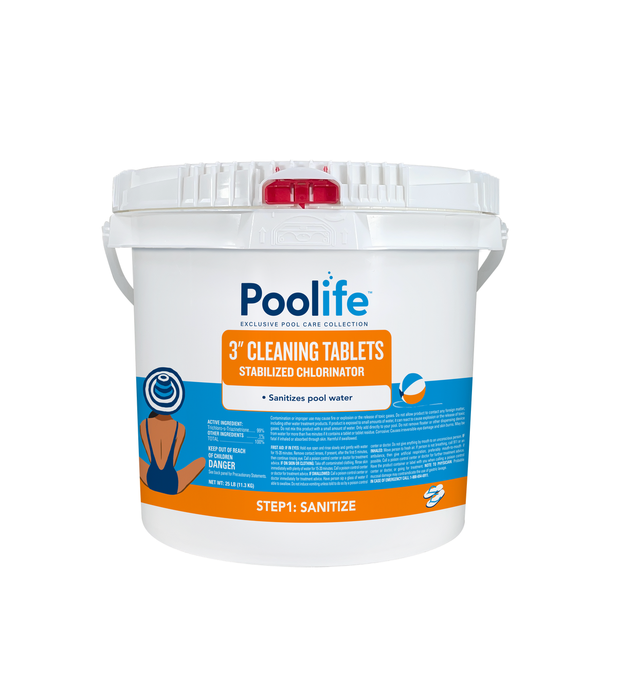 Poolife 3" Cleaning Tablets 25lb