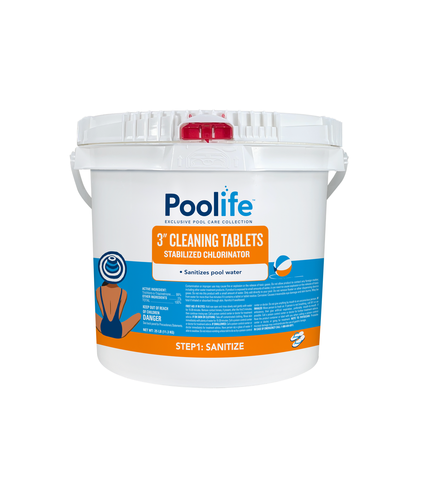 Poolife 3" Cleaning Tablets 25lb