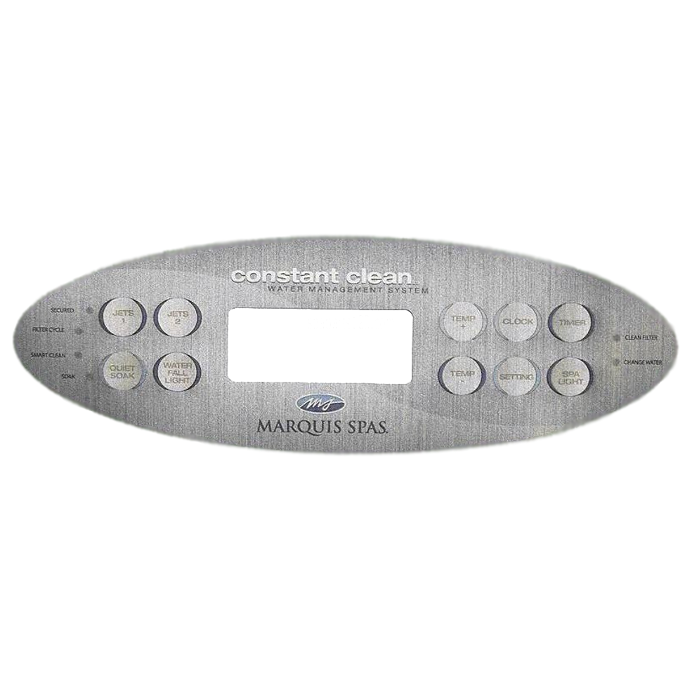 Marquis Spas Topside Overlay 10 Button 650-0647
