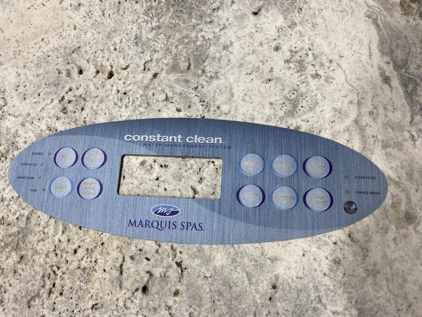 Marquis Spas Topside Overlay 10 Button 650-0647