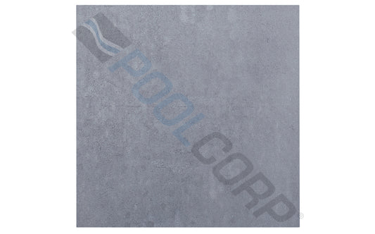 Gray Zinc 6 by 6 inch modern pool tile from the Elements line