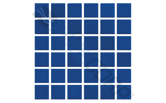 1" x 1" Unglazed Sapphire Sky Pool Tile