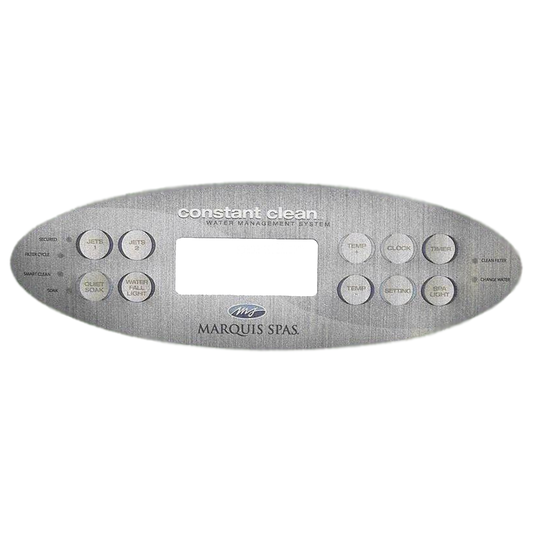 Marquis Spas Topside Overlay 10 Button 650-0647